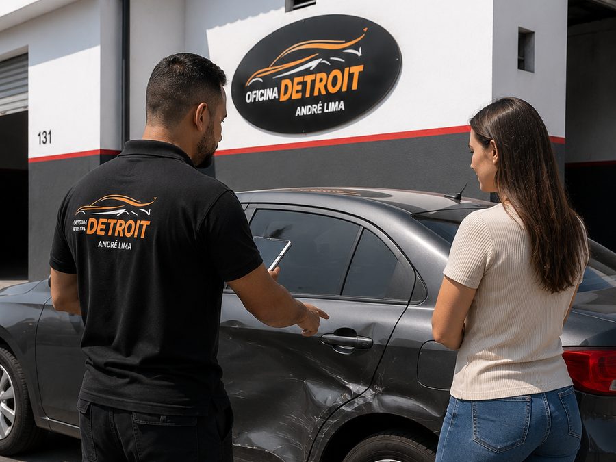 Avaliação e orçamento na Oficina Detroit