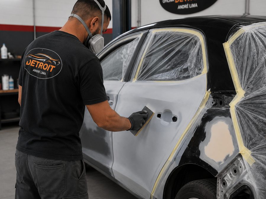 Preparação e primer na Oficina Detroit